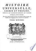 Histoire universelle, sacrée et profane