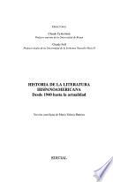 Historia de la literatura hispanoamericana