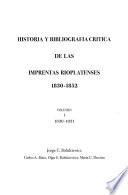 Livre Historia y bibliografía critica de las imprentas rioplatenses, 1830-1852: 1830-1831