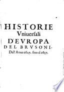 Historie universali d'Europa