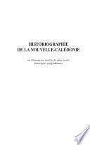 Historiographie de la Nouvelle-Calédonie