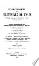 Historique des volontaires de l'Oise enrolés pour défense de la patrie en septembre 1792