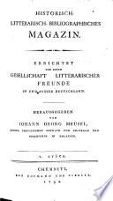 Historisch-litterarisch-bibliographisches Magazin