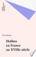 Hobbes en France au XVIIIe siècle