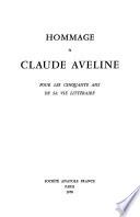 Hommage à Claude Aveline