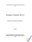 Hommage à Jacqueline Brunet