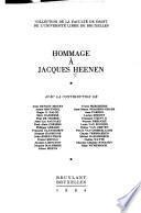 Hommage à Jacques Heenen