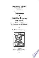 Hommages à Henri Le Bonniec