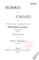 Hommes et choses, par l'ingénieur matérialiste et démocrate