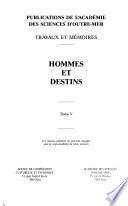 Hommes et destins