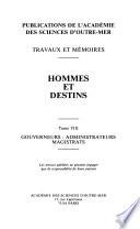 Hommes et destins