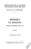 Hommes et destins