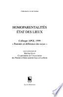 Homoparentalités, état des lieux