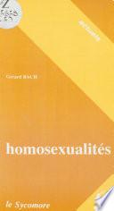 Homosexualités