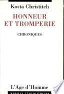 Honneur et tromperie