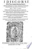 Hora di nuovo dal suo istesso autore ricorretti, et anmentati. Del modo di distillare le acque da tutte le piante, etc.)
