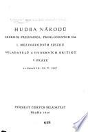 Hudba národù