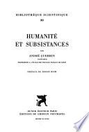 Humanité et subsistances