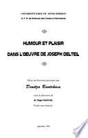 Humour et plaisir dans l'oeuvre de Joseph Delteil