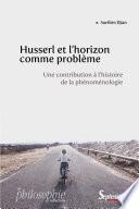 Husserl et l'horizon comme problème