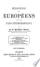 Hygiène des Européens dans les pays intertropicaux