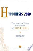 Hypothèses 2000.