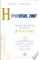 Hypothèses 2007