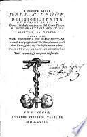 I Cinque Libri Della Legge Religione, Et Vita De' Turchi: Et Della Corte, & d'alcune guerre del Gran Turco