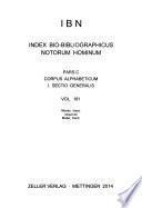 IBN - Index bio-bibliographicus notorum hominum