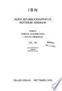 IBN - Index bio-bibliographicus notorum hominum. Pars C, Corpus alphabeticum : 1, Sectio generalis : Vol. 160. Lynch, Ella Frances usque ad Macperson, Jay