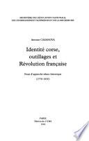 Identité corse, outillages et Révolution française