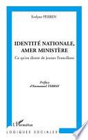 Identité nationale, amer Ministère