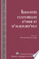 Identités culturelles d'hier et d'aujourd'hui