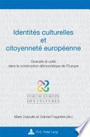 Identités culturelles et citoyenneté européenne