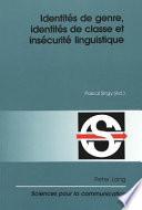 Identités de genre, identités de classe et insécurité linguistique