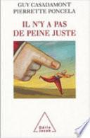 Il n'y a pas de peine juste