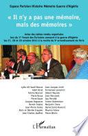 Il n'y a pas une mémoire mais des mémoires