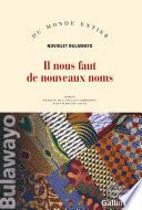 Il nous faut de nouveaux noms