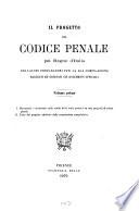 Il Progetto del Codice penale pel Regno d'Italia coi lavori preparatorj per la sua compilazione raccolti ed ordinati sui documenti ufficiali