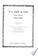 Il se rendit en Italie