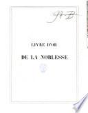Illustrations européennes... Livre d'or de la Noblesse