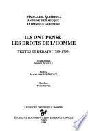 Ils ont pensé les droits de l'homme
