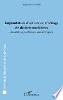 Implantation d'un site de stockage de déchets nucléaires