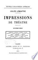 Impressions de théatre