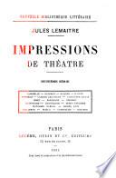 Impressions de théâtre