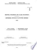 Imprimerie, édition et activités annexes