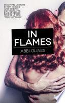 In flames