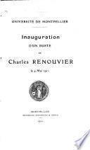 Inauguration d'un buste de Charles Renouvier le 4 mai 1911