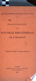 Inauguration de la nouvelle bibliothèque de l'Université ...