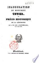 Inauguration du monument Cuvier